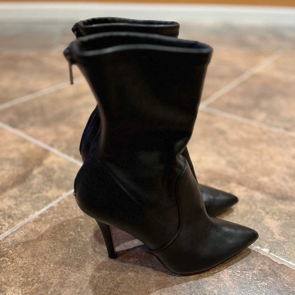 ALDO Womens Black Booted Heels